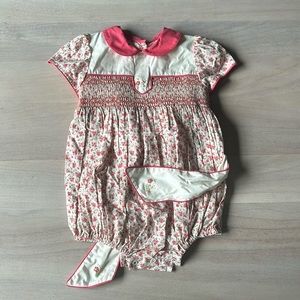 Darling Dondolo bubble with hand stitching and smocking.